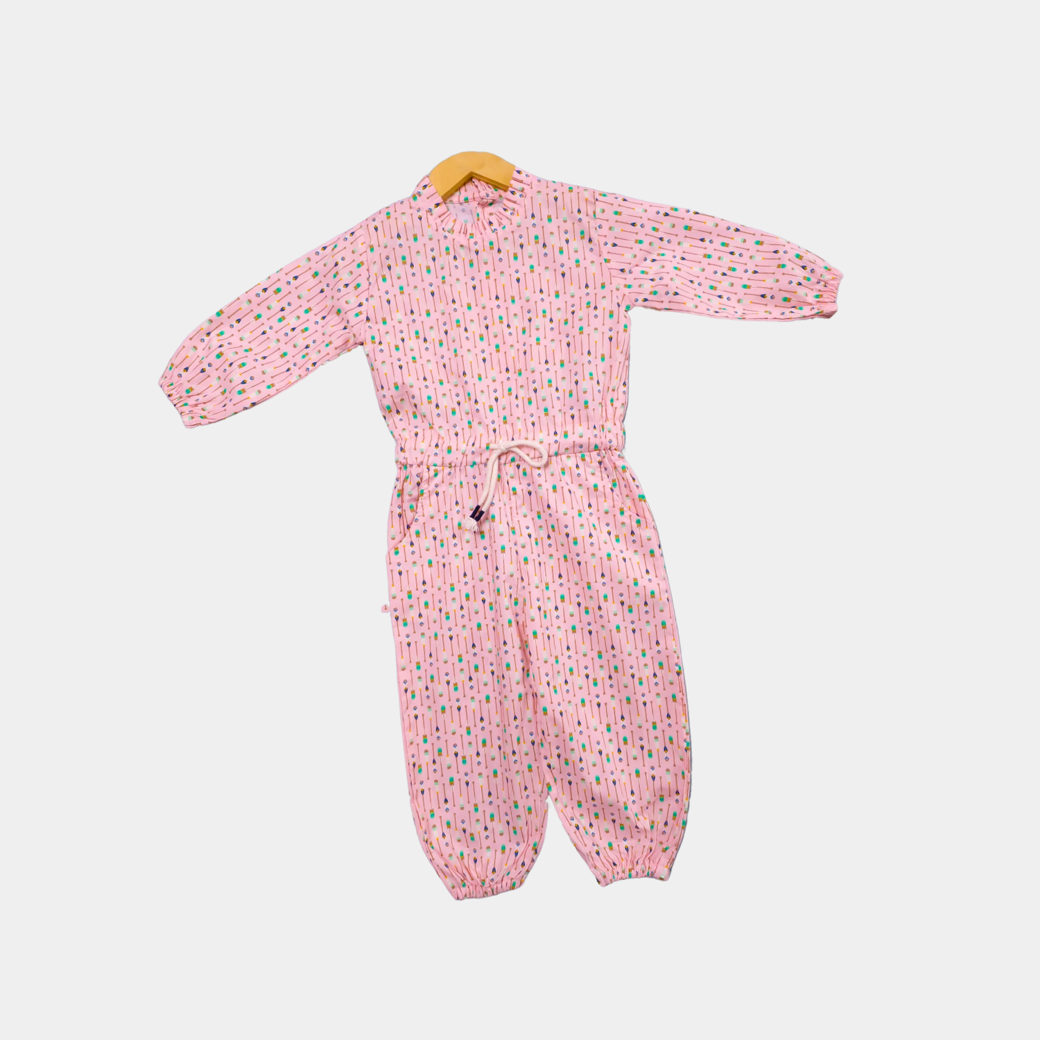 Pink Jumpsuit For Girls | 12M-6YRS